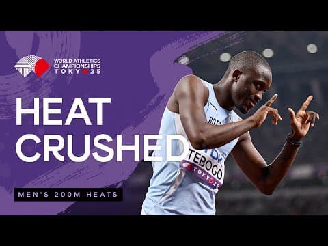 Tebogo celebrates his way to the 200m semifinals | World Athletics Championships Tokyo 25