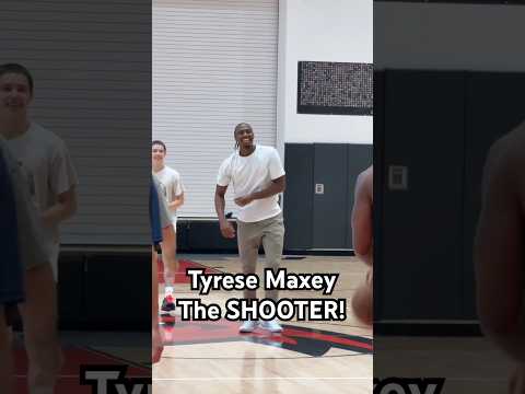 Earlier this month, Tyrese Maxey worked out with Drew Hanlen in LA & Tyrese showed off his shooting!