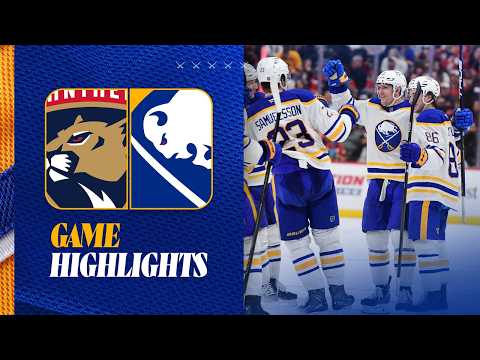 SABRES BEAT PANTHERS 3-2 IN FLORIDA | Buffalo Sabres Highlights