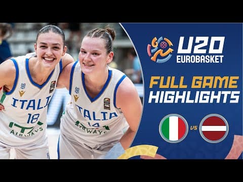 Italy 🇮🇹 vs Latvia 🇱🇻 | Highlights | FIBA U20 Women's EuroBasket 2025