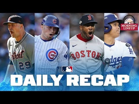 Shohei homers twice; big wins from Tigers, Cubs, Red Sox, Dodgers | Morning Lineup (MLB Daily Recap)