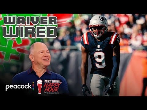 Patriots' Kayshon Boutte leads Week 9 waiver WR picks | Fantasy Football Happy Hour | NFL on NBC