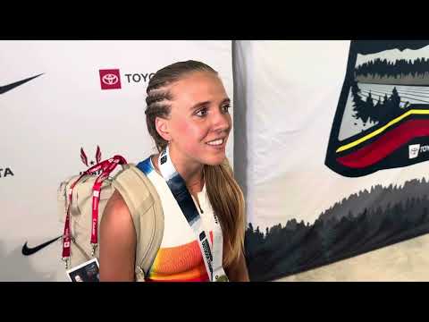 Lexy Halladay-Lowry after winning 2025 USA steeple title