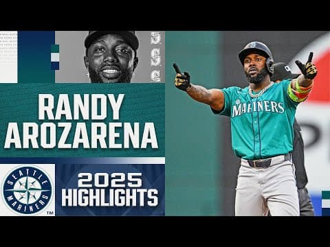 Randy Arozarena 2025 MLB highlights with the Seattle Mariners! 🔱