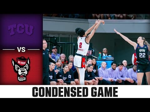 TCU vs. NC State Condensed Game | 2025-26 ACC Women’s Basketball