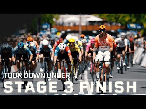 Tour Down Under 2026 Highlights, Men's Stage 3 Finish | 1/23/26 | Cycling on NBC Sports