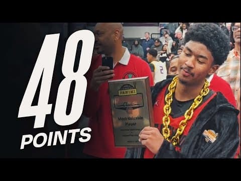 Jason Crowe Jr Sets NEW Hoophall Scoring Record - 48 PTS 🔥