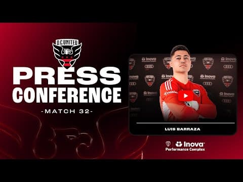 Luis Barraza Pre-Match Press Conference | D.C. United vs Philadelphia Union | MLS 2025