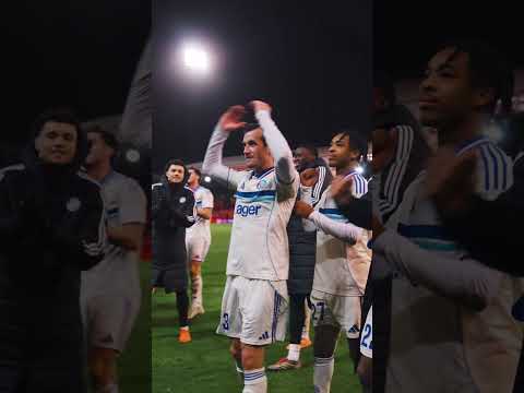 La joie des Bleu&Blanc après la victoire à Aberdeen 🥳📣