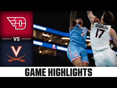 Dayton vs. Virginia Game Highlights | 2025-26 ACC Men’s Basketball
