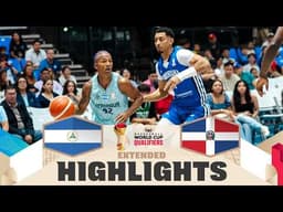 NCA 🇳🇮 v DOM 🇩🇴 | Extended Highlights | FIBA Basketball World Cup 2027 Americas Qualifiers