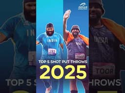 Top 5 Shot Put Throws of 2025 | Samardeep Singh Gill & Tajinderpal Singh Toor | #AFI #shorts