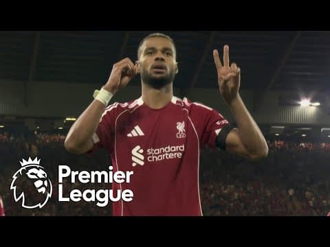 Cody Gakpo's low-driven effort DOUBLES Liverpool's lead v. Bournemouth | Premier League | NBC Sports
