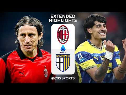 Milan vs. Parma Extended Highlights | Serie A | CBS Sports Golazo