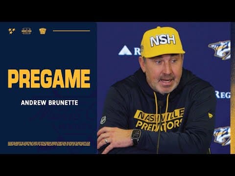 Andrew Brunette Pregame: Dec. 2, 2025