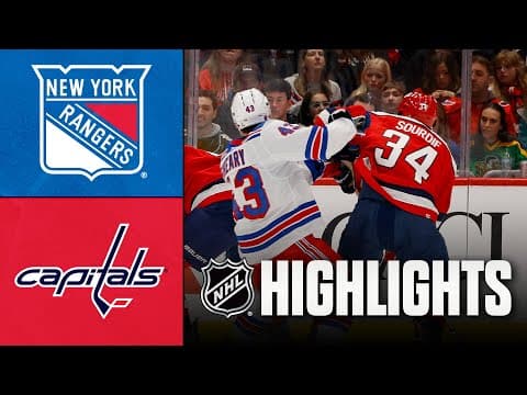 Rangers vs. Capitals | NHL Highlights | December 31, 2025