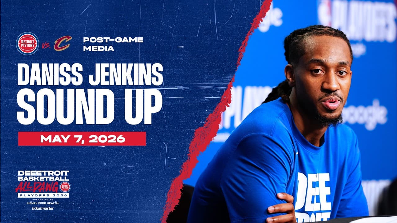 Game 2 Round 2: Post-Game Press Conference: Daniss Jenkins | Pistons vs. Cavs | 05.07.26