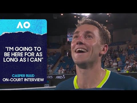 Casper Ruud On-Court Interview | Australian Open 2026 First Round