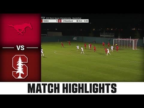 SMU vs. Stanford Match Highlights |  2025-26 ACC Men’s Soccer