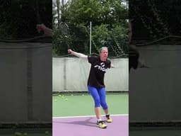 use shorter ball to attack it with backhand slice #tennis