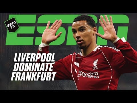 The PERFECT Liverpool game! - Steve Nicol LOVES what he saw vs. Eintracht Frankfurt | ESPN FC