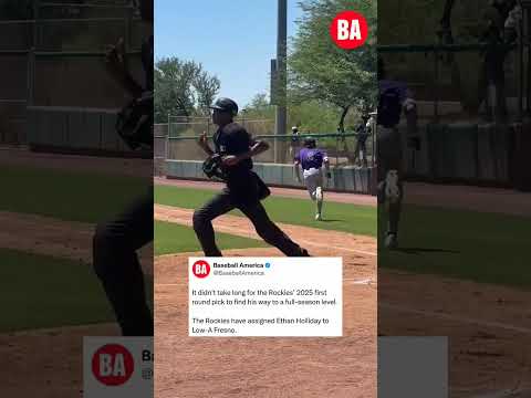 The Rockies wasted no time promoting Ethan Holliday 👀 #mlb #rockies