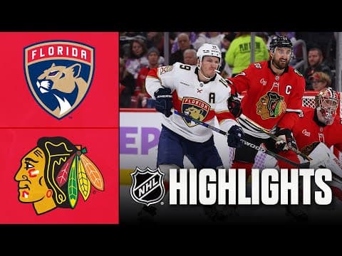 Panthers vs. Blackhawks | NHL Highlights | January 25, 2026