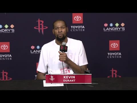 Kevin Durant Postgame Press Conference vs Portland Trailblazers