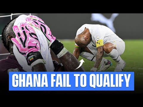 "It's an embarrassment" - Ghana Fails To Qualify For AFCON | Golazo Matchday | CBS Sports Golazo