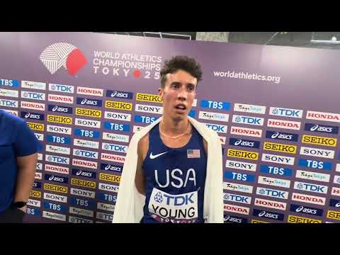 Nico Young says he’s more confident after finishing 5th in 10,000 at 2025 Worlds