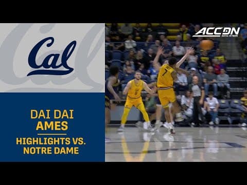 Cal's Dai Dai Ames Highlights vs. Notre Dame