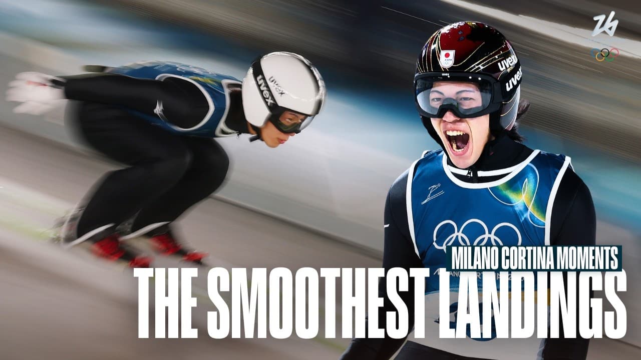 Smooth Operators 😮‍💨 🎿 | Smoothest Landings in Ski Jumping | Milano Cortina Moments