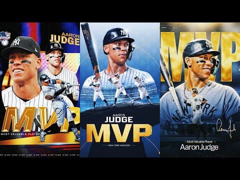 Back-to-back MVPs and 3 total for Aaron Judge! (Highlights from EPIC 2022, 2024 AND 2025 seasons)
