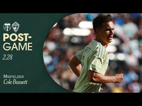 "We didn't come out with the right energy" | Cole Bassett talks about loss to Colorado