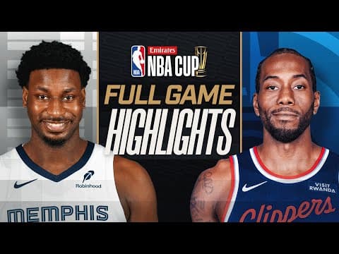 GRIZZLIES at CLIPPERS | EMIRATES NBA CUP 🏆 | FULL GAME HIGHLIGHTS | November 28, 2025