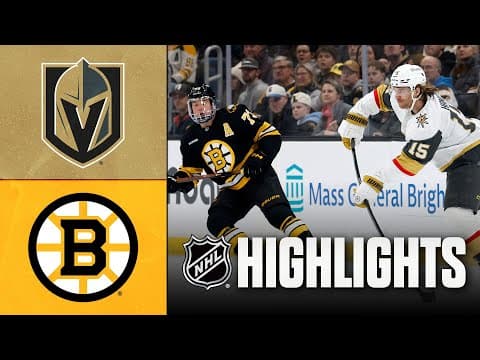 Golden Knights vs. Bruins | NHL Highlights | January 22, 2026