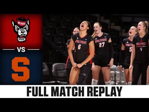 NC State vs. Syracuse Full Match Replay | 2025 ACC Volleyball