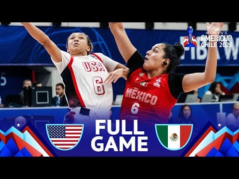 USA v Mexico | Full Basketball Game | FIBA Women's AmeriCup 2025