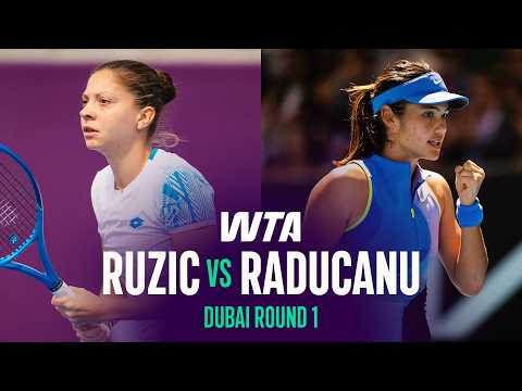 Antonia Ruzic vs. Emma Raducanu | 2026 Dubai Round 1 | WTA Match Highlights