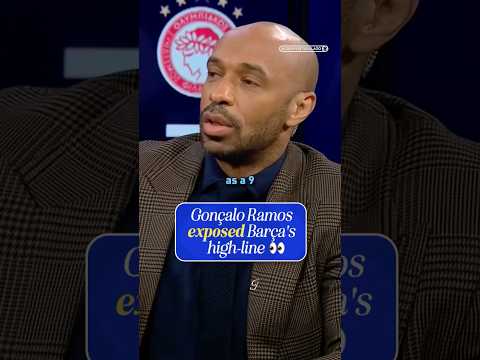 Gonçalo Ramos knew Barcelona’s high-line was susceptible 👀