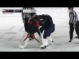GOALIE FIGHT: Louis Domingue Vs Will Cranley(Dual-Feed)