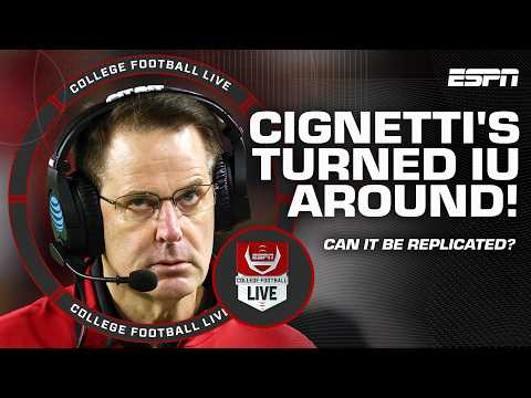 Curt Cignetti's AUTHENTICITY & BELIEF fueled Indiana to CFP title 👏 - Acho | College Football Live
