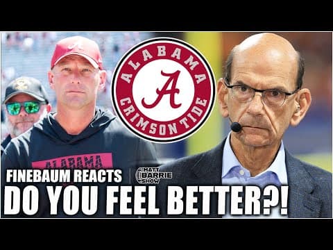 Alabama are HOT RIGHT NOW - Finebaum REVEALS ahead of Georgia game! | The Matt Barrie Show