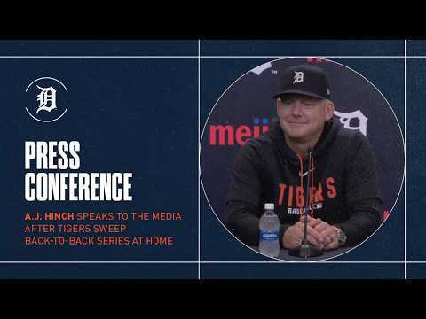 A.J. Hinch on Tigers Walk-Off Win, Back-to-Back Series Sweeps at Comerica Park