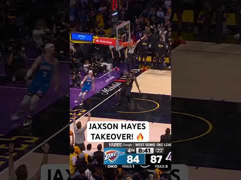 Jaxson Hayes doing it all for the Lakers right now