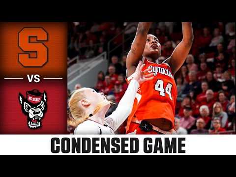 Syracuse vs. NC State Condensed Game | 2025-26 ACC Women's Basketball