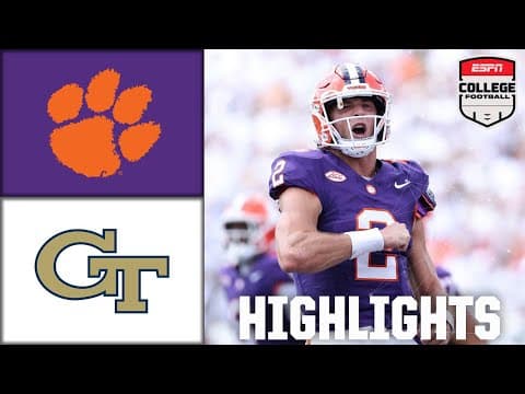 Clemson Tigers vs. Georgia Tech Yellow Jackets | Full Game Highlights | ESPN College Football