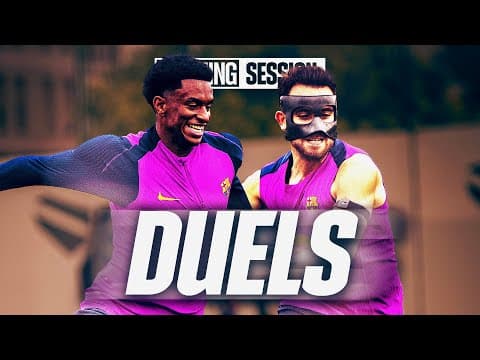 DEFENDER VS. ATTACKER! ⚔️ Balde, Eric & Martín 1v1 DUELS | FC Barcelona Training 🔵🔴