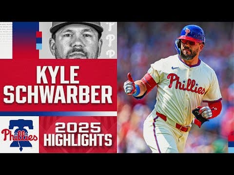 Kyle Schwarber's EPIC 2025 season with the Phillies! 🔔 (56 HR, including a 4-HR game 🤯)