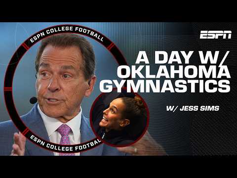 Could Nick Saban stick a gymnastics landing? 😅  @geico  | Countdown to GameDay